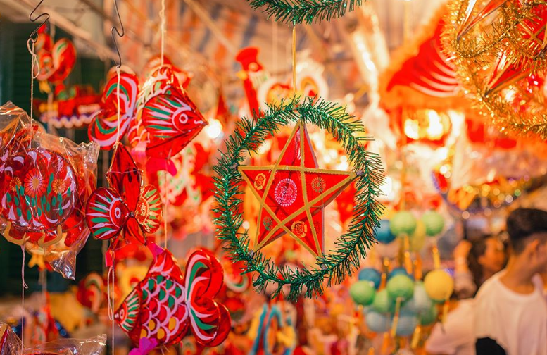 đèn ông sao phát sáng bằng pin