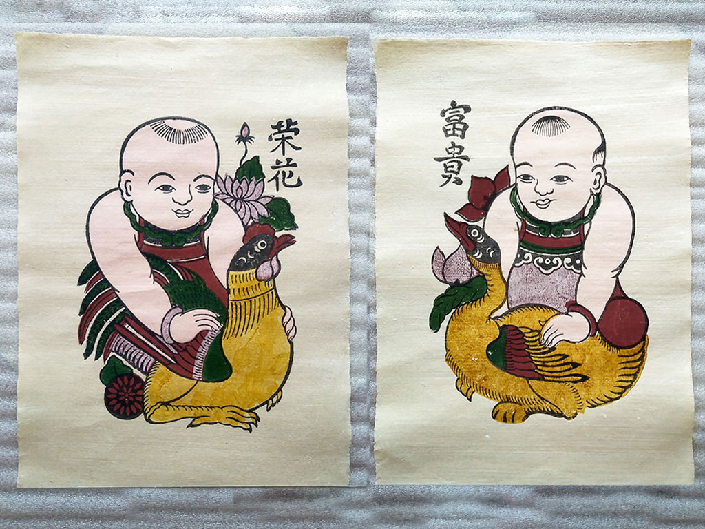 giấy dó tranh đông hồ