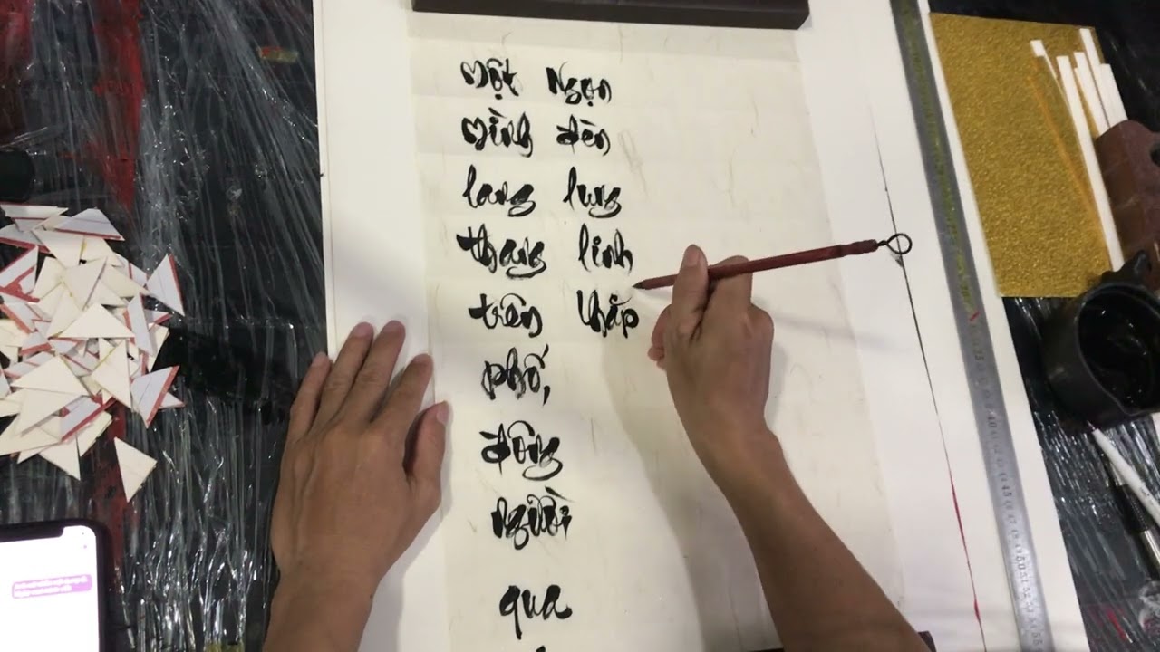 giấy dó viết thư pháp
