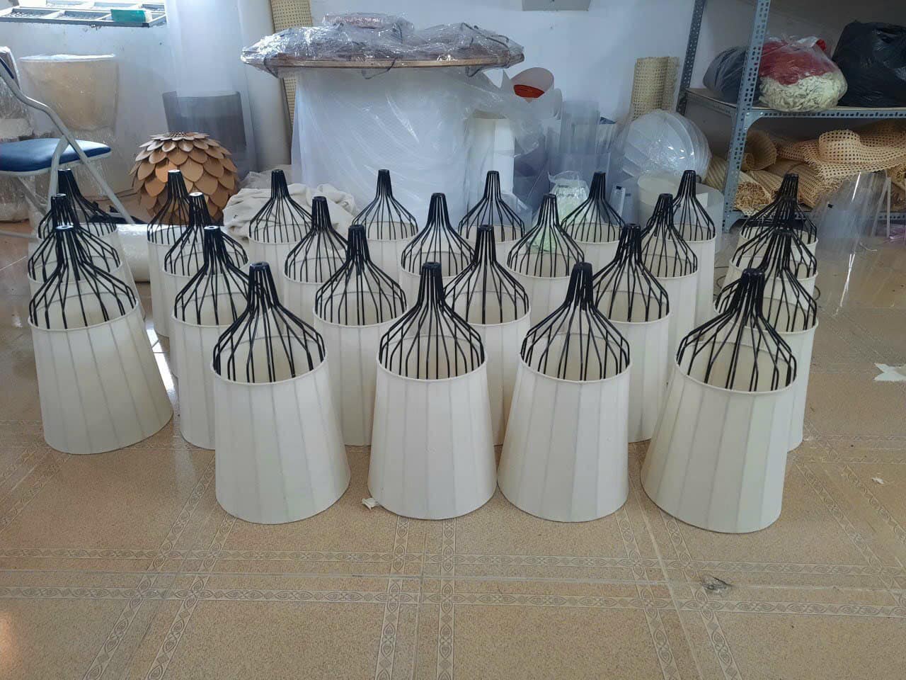 Quy Trình Gia Công Chụp Đèn Vải